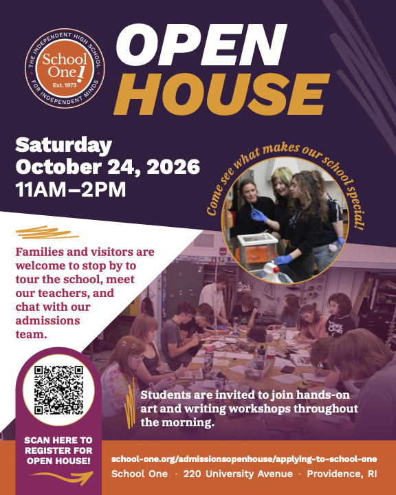 School One 2026 Open House Flyer V2
