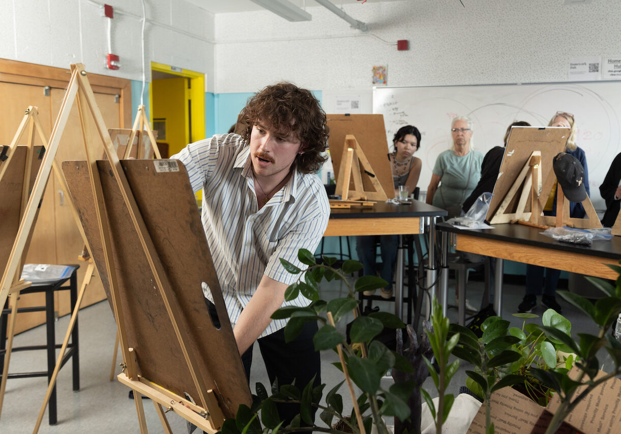 Michael at easel #2 copy